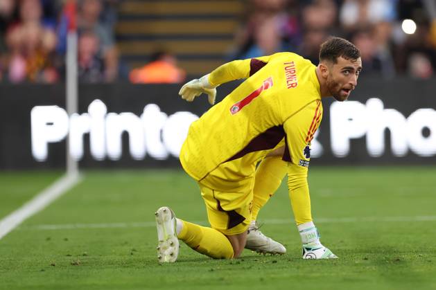 Crystal Palace v Nottingham Forest 07 October 2023, London - Premier League Football - Crystal Palace v Nottingham Forest - Nottingham Forest goalkeeper Matt Turner - Photo: Jacques Feeney Offside. London UK Copyright: xJacquesxFeeneyx xOffsidexOffside