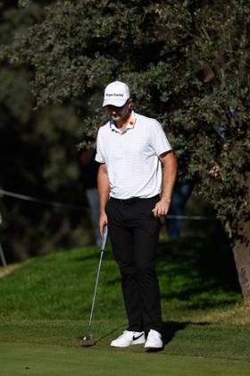 October 12, 2023, MADRID, MADRID, SPAIN: Justin Rose of England looks on during Acciona Open de Espana, Round 1, Golf tournament celebrated at Club de Campo on October 12, 2023, in Madrid, Spain. MADRID SPAIN - ZUMAa181 20231012_zaa_a181_061 Copyright: xOscarxJ.xBarrosox