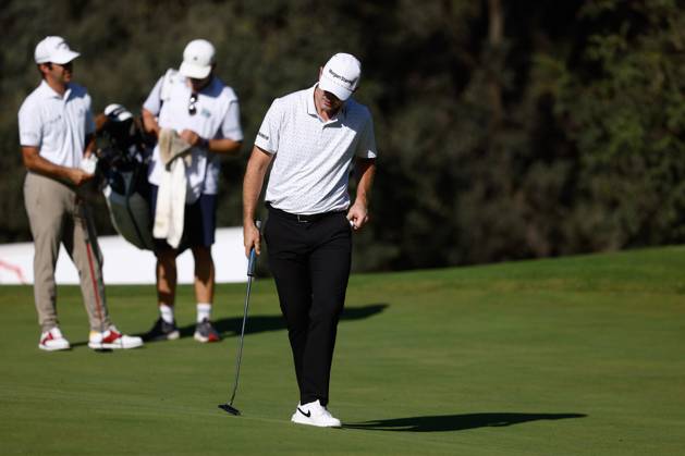 October 12, 2023, MADRID, MADRID, SPAIN: Justin Rose of England looks on during Acciona Open de Espana, Round 1, Golf tournament celebrated at Club de Campo on October 12, 2023, in Madrid, Spain. MADRID SPAIN - ZUMAa181 20231012_zaa_a181_062 Copyright: xOscarxJ.xBarrosox