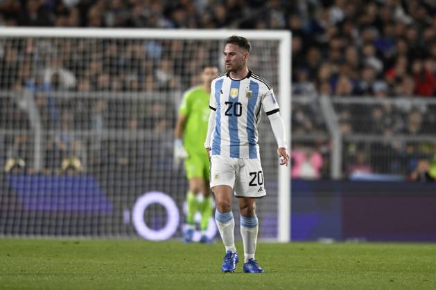 BUENOS AIRES, ARGENTINA - OCTOBER 12: Alexis Mac Allister of Argentina during the FIFA World Cup, WM, Weltmeisterschaft, Fussball 2026 Qualifier match between Argentina and Paraguay at Estadio Mas Monumental Antonio Vespucio Liberti on October 12, 2023 in Buenos Aires, Arg Argentina v Paraguay : FIFA World Cup 2026 Qualifier match Copyright: xDiegoxHalisz SFSIx