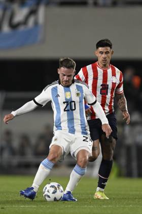 BUENOS AIRES, ARGENTINA - OCTOBER 12: Alexis Mac Allister of Argentina, Liverpool FC during the FIFA World Cup, WM, Weltmeisterschaft, Fussball 2026 Qualifier match between Argentina and Paraguay at Estadio Mas Monumental Antonio Vespucio Liberti on October 12, 2023 in Buenos Aires, Arg Argentina v Paraguay : FIFA World Cup 2026 Qualifier match Copyright: xDiegoxHalisz SFSIx