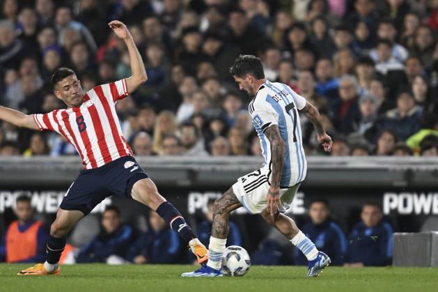BUENOS AIRES, ARGENTINA - OCTOBER 12: Rodrigo De Paul of Argentina during the FIFA World Cup, WM, Weltmeisterschaft, Fussball 2026 Qualifier match between Argentina and Paraguay at Estadio Mas Monumental Antonio Vespucio Liberti on October 12, 2023 in Buenos Aires, Arg Argentina v Paraguay : FIFA World Cup 2026 Qualifier match Copyright: xDiegoxHalisz SFSIx