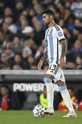 BUENOS AIRES, ARGENTINA - OCTOBER 12: Cristian Romero of Argentina during the FIFA World Cup, WM, Weltmeisterschaft, Fussball 2026 Qualifier match between Argentina and Paraguay at Estadio Mas Monumental Antonio Vespucio Liberti on October 12, 2023 in Buenos Aires, Arg Argentina v Paraguay : FIFA World Cup 2026 Qualifier match Copyright: xDiegoxHalisz SFSIx