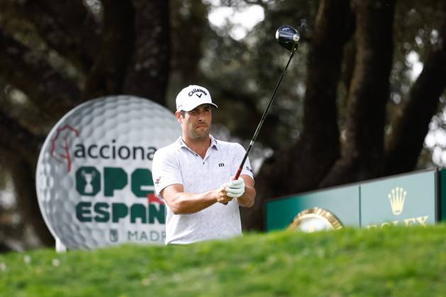 October 13, 2023, MADRID, MADRID, SPAIN: Adrian Otaegui of Spain in action during Acciona Open de Espana, Round 2, Golf tournament celebrated at Club de Campo on October 13, 2023, in Madrid, Spain. MADRID SPAIN - ZUMAa181 20231013_zaa_a181_020 Copyright: xOscarxJ.xBarrosox