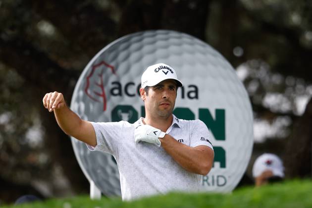 October 13, 2023, MADRID, MADRID, SPAIN: Adrian Otaegui of Spain looks on during Acciona Open de Espana, Round 2, Golf tournament celebrated at Club de Campo on October 13, 2023, in Madrid, Spain. MADRID SPAIN - ZUMAa181 20231013_zaa_a181_019 Copyright: xOscarxJ.xBarrosox