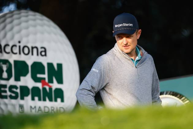 October 15, 2023, MADRID, MADRID, SPAIN: Justin Rose of England in action during Acciona Open de Espana, Round 4, Golf tournament celebrated at Club de Campo on October 15, 2023, in Madrid, Spain. MADRID SPAIN - ZUMAa181 20231015_zaa_a181_079 Copyright: xOscarxJ.xBarrosox