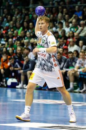 Jonathan Edvardsson (TSV Hannover-Burgdorf,26) - Handball Bundesliga Saison 2023-2024 SC Magdeburg vs. TSV Hannover-Burgdorf in der GETEC Arena in Magdeburg - Freisteller,Aktion,Handball,Deutschland,15.10.2023