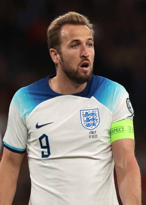 London, England, 17th October 2023. Harry Kane of England reacts during the UEFA European Championship, EM, Europameisterschaft Qualifying match at Wembley Stadium, London. Picture credit should read: Jonathan Moscrop Sportimage EDITORIAL USE ONLY. No use with unauthorised audio, video, data, fixture lists, club league logos or live services. Online in-match use limited to 120 images, no video emulation. No use in betting, games or single club league player publications. SPI-2650-0153
