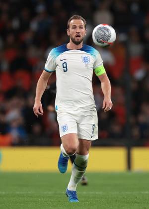 London, England, 17th October 2023. Harry Kane of England during the UEFA European Championship, EM, Europameisterschaft Qualifying match at Wembley Stadium, London. Picture credit should read: Jonathan Moscrop Sportimage EDITORIAL USE ONLY. No use with unauthorised audio, video, data, fixture lists, club league logos or live services. Online in-match use limited to 120 images, no video emulation. No use in betting, games or single club league player publications. SPI-2650-0168