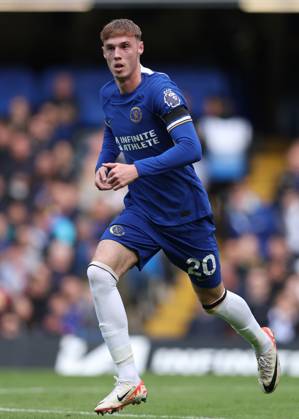 London, England, 28th October 2023. Cole Palmer of Chelsea during the Premier League match at Stamford Bridge, London. Picture credit should read: Paul Terry Sportimage EDITORIAL USE ONLY. No use with unauthorised audio, video, data, fixture lists, club league logos or live services. Online in-match use limited to 120 images, no video emulation. No use in betting, games or single club league player publications. SPI-2685-0098