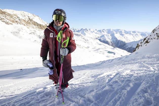 ALPINE SKIING - Ski Austria, training SOELDEN,AUSTRIA,08.NOV.23 - ALPINE SKIING - Ski Austria, downhill, training, ladies. Image shows Stephanie Venier (AUT). GEPAxpictures xPatrickxSteiner