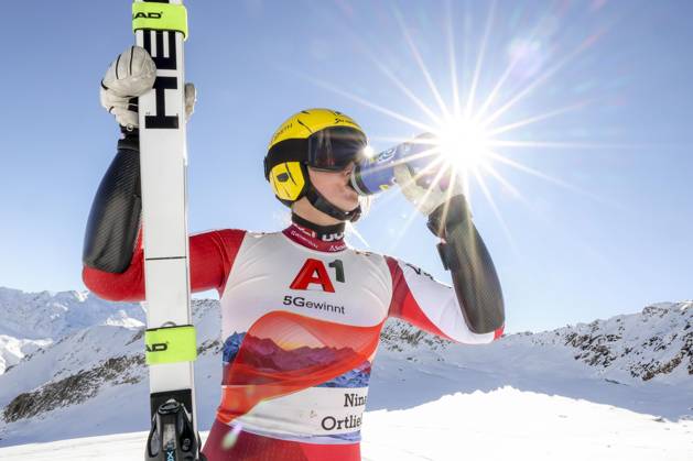 ALPINE SKIING - Ski Austria, training SOELDEN,AUSTRIA,08.NOV.23 - ALPINE SKIING - Ski Austria, downhill, training, ladies. Image shows Nina Ortlieb (AUT). GEPAxpictures xPatrickxSteiner