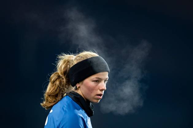 231204 Justine Kielland of the Norwegian women s national football team during a training session on December 4, 2023 in Sankt Pölten. Photo: Vegard Grott BILDBYRAN kod VG VG0567 bbeng fotboll football soccer fotball norge norway women dam nations league träning practice training trening st pölten Copyright: VEGARDxGRoTT BB231204VG008