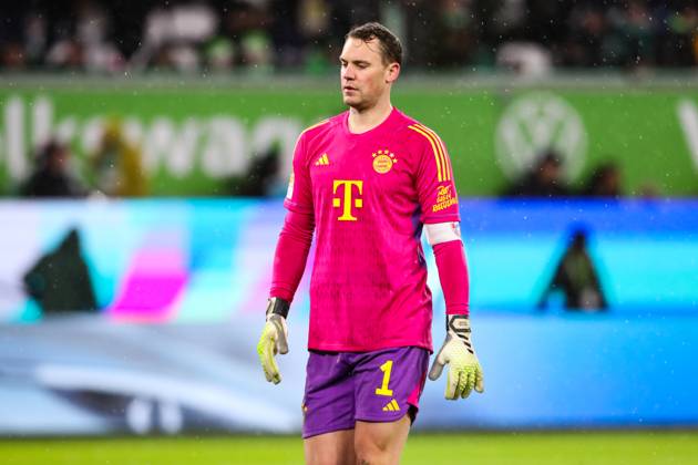 Torwart Manuel Neuer (FC Bayern München,1) nach dem 1-2 Anschlusstreffer - 1. Fussball Bundesliga Saison 2023-2024 Punktspiel VfL Wolfsburg vs. FC Bayern München in der Volkswagen Arena in Wolfsburg - Einzelobild,Aktion,Fussball,Deutschland,Mann,Männer,20.12.2023