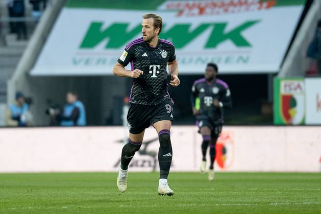 Harry Kane (FC Bayern Muenchen, 9). GER, FC Augsburg gegen FC Bayern Muenchen, Fussball, Bundesliga, 19. Spieltag, Spielzeit 2023 2024, 27.01.2024. (DFL DFB REGULATIONS PROHIBIT ANY USE OF PHOTOGRAPHS as IMAGE SEQUENCES and or QUASI-VIDEO). GER, FC Augsburg gegen FC Bayern Muenchen, Fussball, Bundesliga, 19. Spieltag, Spielzeit 2023 2024, 27.01.2024. Augsburg Copyright: xEibner-Pressefoto HeikexFeinerx EP_HFR