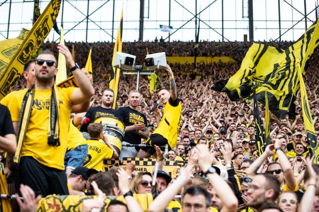 1.Fußball Bundesliga, 34.Spieltag: Borussia Dortmund - SV Darmstadt 98; 18.05.2024 Marko Reus (Borussia Dortmund, 11), nach dem Spiel Verabschiedung, Fanszene, Fans Zuschauerbereich 1.Fußball Bundesliga, 34.Spieltag: Borussia Dortmund - SV Darmstadt 98; Signal-Iduna-Park, Dortmund; 18.05.2024 DFL DFB regulations prohibit any use of photographs as image sequences and or quasi video. Copyright: xBEAUTIFULxSPORTS Buriakovx