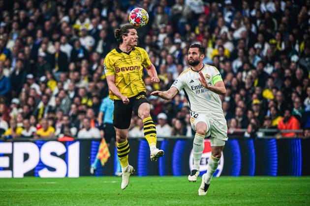 Marcel Sabitzer (Borussia Dortmund, 20), Nacho Fernandez (Real Madrid, 06) ENG, Borussia Dortmund vs. Real Madrid, Fussball, Champions League, Finale, Saison 2023 2024, 01.06.2024 ENG, Borussia Dortmund vs. Real Madrid, Fussball, Champions League, Finale, Saison 2023 2024, 01.06.2024 London Copyright: xEibner-Pressefoto MarcelxvonxFehrnx EP_MFN