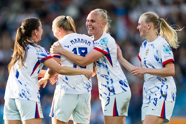 240604 Frida Maanum of Norway celebrates after scoring the 1-1 goal during the UEFA Women s EURO Qualifier, EM, Europameisterschaft football match between Italy and Norway on June 4, 2024 in Ferrara. Photo: Marius Simensen BILDBYRAN COP 238 bbeng dam em-kval em-kvalifisering kvinner em-kvalik football fotball fotboll italy jubel landskamp norge norway soccer UEFA EURO, EM, Europameisterschaft,Fussball qualifier Copyright: MARIUSxSIMENSEN BB240604BB494