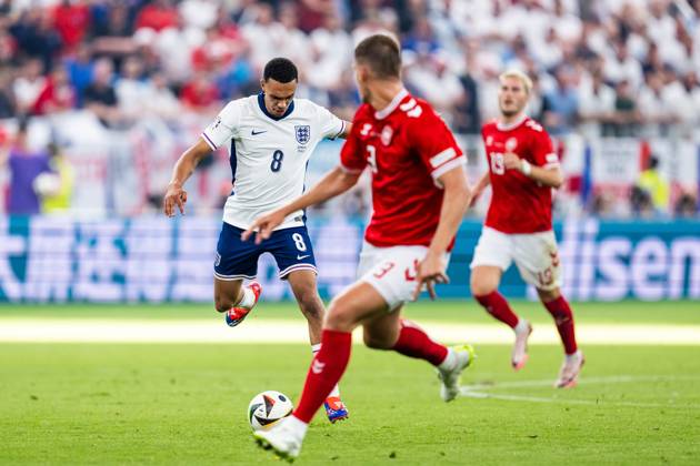 240620 Trent Alexander-Arnold of England during the UEFA EURO, EM, Europameisterschaft,Fussball 2024 Football Championship match between Denmark and England on June 20, 2024 in Frankfurt. Photo: Mathias Bergeld BILDBYRAN kod MB MB0939 fotboll football soccer fotball fotbolls-em europamästerskap em uefa euro uefa european football championship euro 2024 danmark denmark england bbeng Copyright: MATHIASxBERGELD BB240620MB250