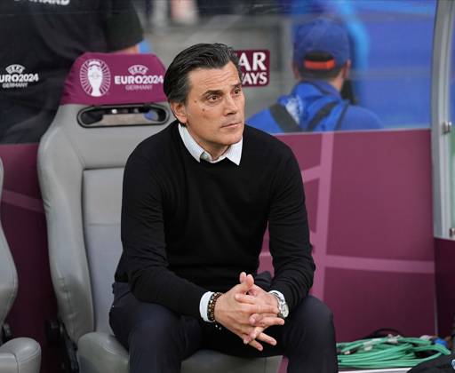 Turkiye s head coach Vincenzo Montella during UEFA EURO, EM, Europameisterschaft,Fussball 2024 quarter final football match between Turkiye and Netherlands at Olympiastadion in Berlin, Germany, on 6 July, 2024. (Photo: Copyright: MehmetxSirinxToplaoglu DepoxPhot 18375124