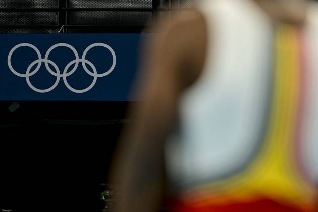 Belgian gymnast Noah Kuavita pictured during a training session for the artistic gymnastics events, during preparations ahead of the Paris 2024 Olympic Games, Olympische Spiele, Olympia, OS in Paris, Wednesday 24 July 2024. The 2024 Summer Olympics take place in Paris from 26 July to 11 August. The Belgian delegation counts 165 athletes in 21 sports. DIRKxWAEM x96988176x
