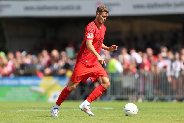Josip Stanisic (FC Bayern München) in Aktion, am Ball, Einzelaktion, Testspiel, 1.FC Düren vs FC Bayern München, Karl-Knipprath-Stadion am 28. July 2024 in Jülich, Deutschland. (Foto von Oliver Kaelke DeFodi Images) Josip Stanisic (FC Bayern München) controls the ball, Testspiel, 1.FC Düren vs FC Bayern München, Karl-Knipprath-Stadion on July 28, 2024 in Juelich, Germany. (Photo by Oliver Kaelke DeFodi Images) Defodi-678_2024_07_28_OK_FCDFCB_0594