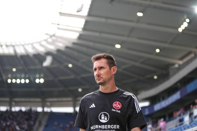 Miroslav Klose ( 1. FC Nuernberg, Chef-Trainer ) Karlsruher SC vs. 1. FC Nuernberg, Fussball, 2. Liga, 1. Spieltag, 2024 2025, 03.08.2024 , DFL REGULATIONS PROHIBIT ANY USE OF PHOTOGRAPHS AS IMAGE SEQUENCES AND OR QUASI-VIDEO. Karlsruher SC vs. 1. FC Nuernberg, Fussball, 2. Liga, 1. Spieltag, 2024 2025, 03.08.2024 Karlsruhe Copyright: xEibner-Pressefoto JanxPrihodax EP_JPA