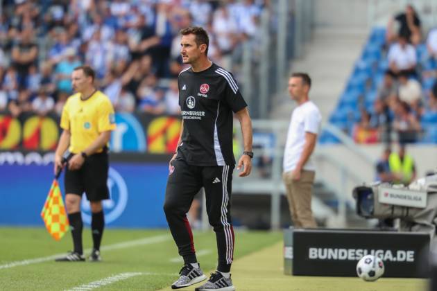 Miroslav Klose ( 1. FC Nuernberg, Chef-Trainer ) Karlsruher SC vs. 1. FC Nuernberg, Fussball, 2. Liga, 1. Spieltag, 2024 2025, 03.08.2024 , DFL REGULATIONS PROHIBIT ANY USE OF PHOTOGRAPHS AS IMAGE SEQUENCES AND OR QUASI-VIDEO. Karlsruher SC vs. 1. FC Nuernberg, Fussball, 2. Liga, 1. Spieltag, 2024 2025, 03.08.2024 Karlsruhe Copyright: xEibner-Pressefoto JanxPrihodax EP_JPA