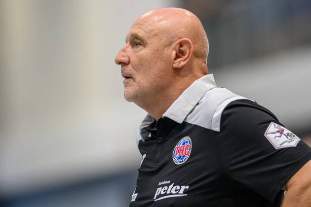 Herbert Mueller (Thueringer HC, Trainer) GER, Thueringer HC gegen SV Union Halle Neustadt, 1. Handball Bundesliga Frauen, Testspiel, Spielzeit 2024 2025 GER, Thueringer HC gegen SV Union Halle Neustadt, 1. Handball Bundesliga Frauen, Testspiel, Spielzeit 2024 2025 Gormar, Muehlhausen Copyright: xEibner-Pressefoto MartinxHerbstx EP_MHT
