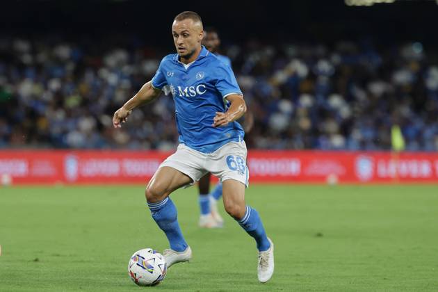 Napoli™s Stanislav Lobotka during the Serie A soccer match between Napoli and Bologna at the Diego Armando Maradona Stadium in Naples, southern italy - Sunday, August 25 , 2024. - Soccer . Copyright: xAlessandroxGarofalo LaPressex