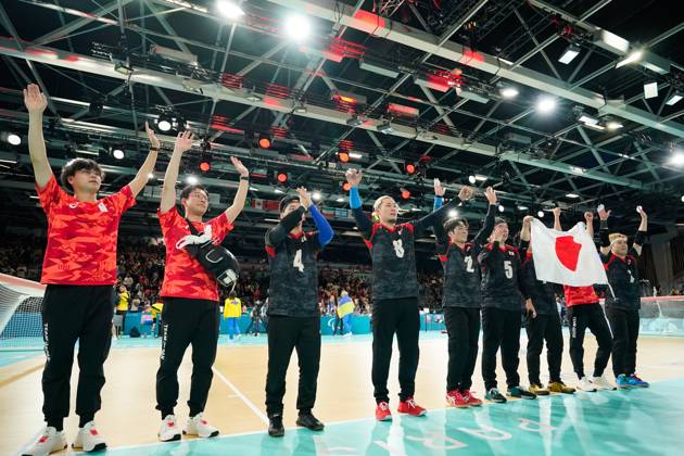 Japan team group, Mannschaftsbild, Totale SEPTEMBER 5, 2024 - Goalball : Mens Final Match between Ukraine 3-4 Japan at South Paris Arena during the Paris 2024 Paralympic Games in Paris, France. Noxthirdxpartyxsales (265524611)