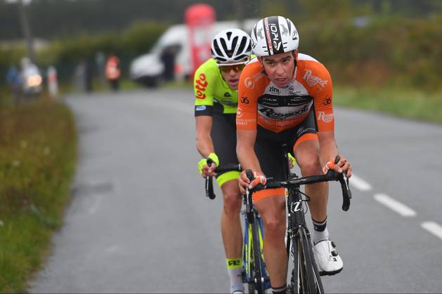 Paris Tours 2017 Cycling Race TOURS, FRANCE - OCTOBER 8 : NAESEN Lawrence (BEL) Rider of WB Veranclassic AquaProtect, VAN GOETHEM Brian (NED) Rider of Roompot - Nederlandse Loterij during the 111th edition of the Paris-Tours cycling race with start in Brou and finish in Tours on October 08, 2017 in Tours, France, 8 10 2017 Tours FRANCE Copyright: xVincentxKalutx 10668482-037