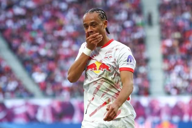 14.09.2024, xtgx, Fussball 1. Bundesliga, RB Leipzig - 1. FC Union Berlin emspor, v.l. Xavi Simons (Leipzig, 10) enttaeuscht, enttäuscht, schaut enttaeuscht, niedergeschlagen, disappointed (DFL DFB REGULATIONS PROHIBIT ANY USE OF PHOTOGRAPHS as IMAGE SEQUENCES and or QUASI-VIDEO) Leipzig