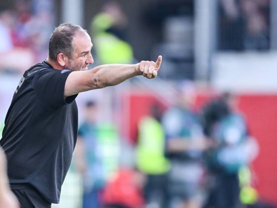 Trainer Frank Schmidt (1.FC Heidenheim) gestikuliert, gestik waehrend des Spiels der 1. Bundesliga zwischen dem 1. FC Heidenheim 1846 und SC Freiburg, Voith-Arena am 21. September 2024 in Heidenheim, Deutschland. (Foto von Harry Langer DeFodi Images) +++ Trainer Frank Schmidt (1.FC Heidenheim) gestures during the Bundesliga match between 1. FC Heidenheim 1846 and SC Freiburg at Voith Arena on September 21, 2024 in Heidenheim, Germany. (Photo by Harry Langer DeFodi Images) DFL regulations prohibit any use of photographs as image sequences and or quasi-video. Defodi-541_FCHSCF20240920_039