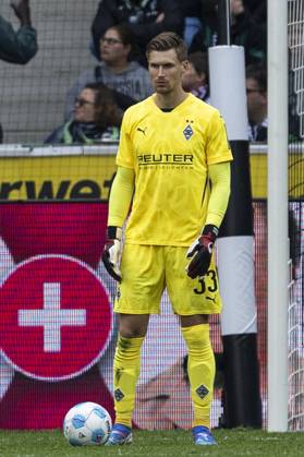 Moritz Nicolas (Borussia Moenchengladbach, 33). Moenchengladbach, Fussball 1.Bundesliga 5. Spieltag, Spieltag 5, Borussia Moenchengladbach - 1. FC Union Berlin, 28.09.2024, Borussia-Park, Moenchengladbach. DFL regulations prohibit any use of photographs as image sequences and or quasi-video Â