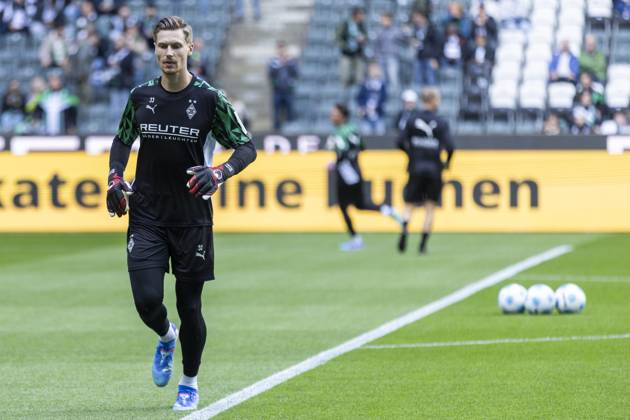 Moritz Nicolas (Borussia Moenchengladbach, 33). Moenchengladbach, Fussball 1.Bundesliga 5. Spieltag, Spieltag 5, Borussia Moenchengladbach - 1. FC Union Berlin, 28.09.2024, Borussia-Park, Moenchengladbach. DFL regulations prohibit any use of photographs as image sequences and or quasi-video Â