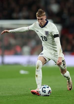 London, England, 10th October 2024. Cole Palmer of England during the UEFA Nations League match at Wembley Stadium, London. Picture credit should read: Paul Terry Sportimage EDITORIAL USE ONLY. No use with unauthorised audio, video, data, fixture lists, club league logos or live services. Online in-match use limited to 120 images, no video emulation. No use in betting, games or single club league player publications. SPI-3369-0136