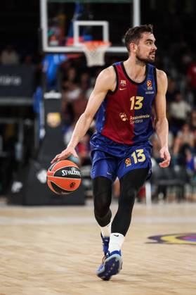 October 11, 2024, Barcelona, Barcelona, Spain: Tomas Satoransky of FC Barcelona, Barca in action during the Turkish Airlines Euroleague, match played between FC Barcelona and Alba Berlin at Palau Blaugrana on October 11, 2024 in Barcelona, Spain. Barcelona Spain - ZUMAa181 20241011_zaa_a181_044 Copyright: xJavierxBorregox