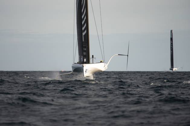 October 11, 2024, Barcelona, Barcelona, Spain: Team Swedish Challenge durig the semifinal regatta Barcelona Spain - ZUMAm214 20241011_zip_m214_004 Copyright: xMatteoxSeccix