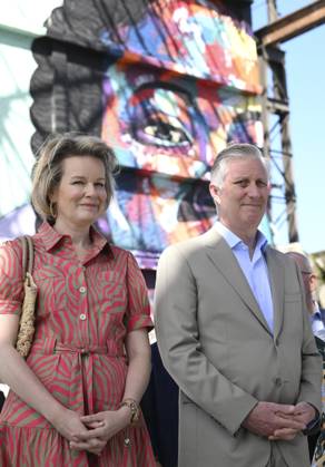 State Visit of King Philippe and Queen Mathilde to South Africa (Day 5) CAPE TOWN, SOUTH AFRICA - MARCH 26 : State Visit of King Philippe and Queen Mathilde to South Africa (Day 5) - King Philippe & Queen Mathilde visit of Philippi Village - Lunch at Den Anker - King Philippe & Queen Mathilde visit the UNESCO World Heritage site Kirstenbosch on 26, 2023 in Cape Town, South Africa, 26 03 2023 Cape Town South Africa Copyright: xDidierxLebrunx 11024010-116