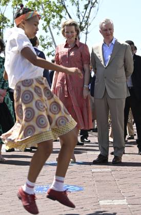 State Visit of King Philippe and Queen Mathilde to South Africa (Day 5) CAPE TOWN, SOUTH AFRICA - MARCH 26 : State Visit of King Philippe and Queen Mathilde to South Africa (Day 5) - King Philippe & Queen Mathilde visit of Philippi Village - Lunch at Den Anker - King Philippe & Queen Mathilde visit the UNESCO World Heritage site Kirstenbosch on 26, 2023 in Cape Town, South Africa, 26 03 2023 Cape Town South Africa Copyright: xDidierxLebrunx 11024010-125