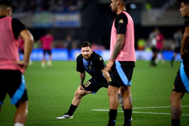 October 15, 2024, Buenos Aires, Buenos Aires, Argentina: Lionel Messi of Argentina seen during the match between Argentina and Bolivia as part of FIFA World Cup, WM, Weltmeisterschaft, Fussball 2026 Qualifiers at Estadio Mas Monumental, on October 15 2024 in Buenos Aires, Argentina Buenos Aires Argentina - ZUMAt163 20241015_zsp_t163_006 Copyright: xRobertoxTuerox