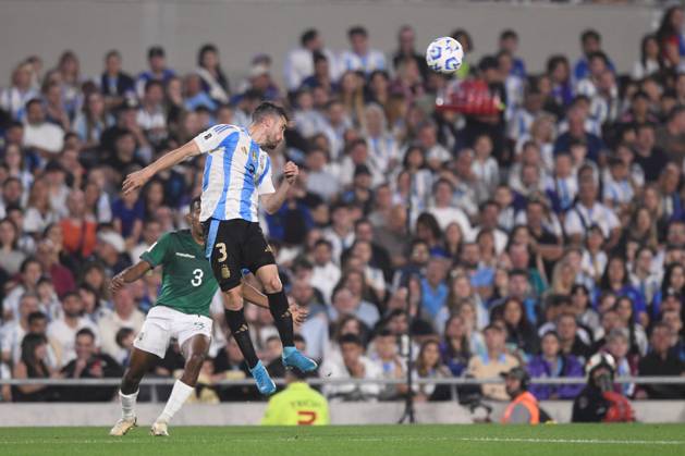 BUENOS AIRES, ARGENTINA - OCTOBER 15: Nicolas Tagliafico of Argentina during the FIFA World Cup, WM, Weltmeisterschaft, Fussball 2026 South American Qualifier match between Argentina and Bolivia at Estadio Mas Monumental Antonio Vespucio Liberti on October 15, 2024 in Buenos Aires, Argentina. Photo by D.Halisz SFSI Argentina v Bolivia - FIFA World Cup 2026 Qualifier Copyright: xDiegoxHalisz SFSIx