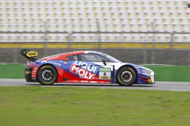 Hockenheim, Deutschland 18.-20. Oktober 2024: ADAC GT Masters Finale - Hockenheimring 2024 Im Bild: Jonas Karklys Pablo Schumm (Team Engstler - Audi R8 LMS Evo II) Hockenheimring Baden Württemberg Copyright: xFotostandx xManfredxStiebertx