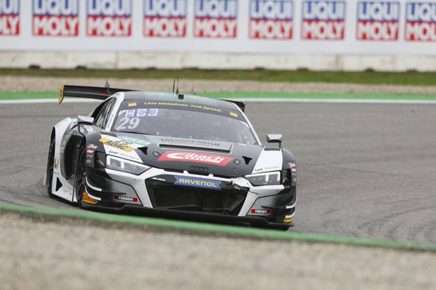 Hockenheim, Deutschland 18.-20. Oktober 2024: ADAC GT Masters Finale - Hockenheimring 2024 Im Bild: Sandro Holzem Juliano Holzem (Land Motorsport Audi R8 LMS Evo II) Hockenheimring Baden Württemberg Copyright: xFotostandx xManfredxStiebertx