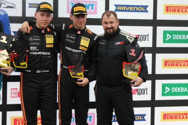 Hockenheim, Deutschland 18.-20. Oktober 2024: ADAC GT Masters Finale - Hockenheimring 2024 Im Bild: Elias Seppaenen(FIN) Tom Kalender(DEU),GT Masters Champions 2024 Hockenheimring Baden Württemberg Copyright: xFotostandx xHorstxBernhardtx