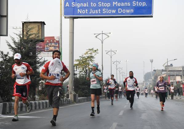 October 20, 2024, Srinagar, Jammu And Kashmir, India: People in large number participated in the International Kashmir Marathon held in Srinagar. Srinagar India - ZUMAz120 0774166065st Copyright: xBasitxZargarx