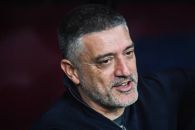 October 20, 2024, Barcelona, Barcelona, Spain: Xavier GARCIA PIMIENTA of Sevilla FC during the LaLiga match between FC Barcelona, Barca and Sevilla FC at Estadi Olimpic Lluis Companys on October 20, 2024 in Barcelona, Spain. Barcelona Spain - ZUMAm308 20241020_zsp_m308_035 Copyright: xMatthieuxMirvillex