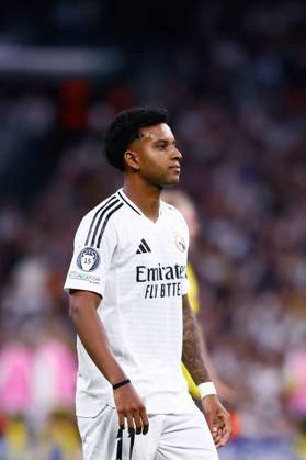 October 22, 2024, Madrid, Madrid, SPAIN: Rodrygo Goes of Real Madrid looks on during the UEFA Champions League 2024 25 League Phase MD3 match between Real Madrid CF and Borussia Dortmund at Estadio Santiago Bernabeu on October 22, 2024, in Madrid, Spain. Madrid SPAIN - ZUMAa181 20241022_zaa_a181_347 Copyright: xDennisxAgyemanx