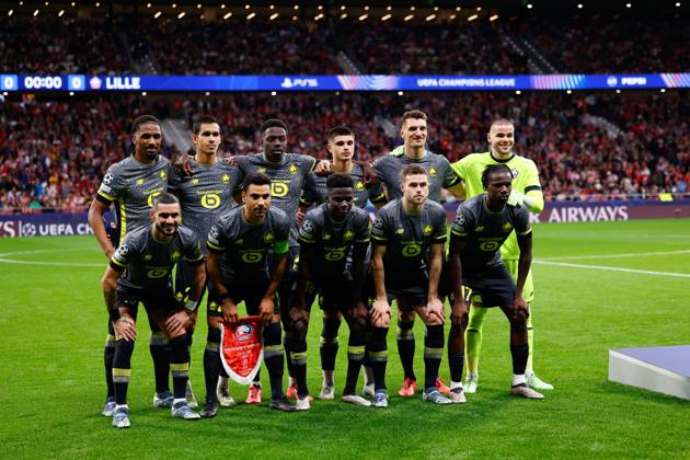 October 23, 2024, Madrid, Madrid, SPAIN: Players of LOSC Lille pose for photo during the UEFA Champions League 2024 25 League Phase MD3 match between Atletico de Madrid and LOSC Lille at Riyadh Air Metropolitano stadium on October 23, 2024 in Madrid, Spain. Madrid SPAIN - ZUMAa181 20241023_zaa_a181_240 Copyright: xDennisxAgyemanx